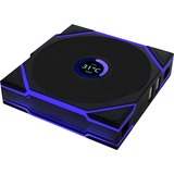 Lian Li UNI FAN TL120 LCD Reverse Blade Wireless Single Pack, Ventilateur de boîtier Noir, 4 broches PWM + 1x 9 broches USB