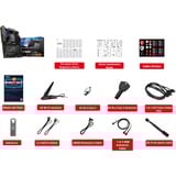 MSI MPG X870E CARBON WIFI carte mère socket AM5 RAID, 5 Gb-LAN, WLAN, BT, Sound, ATX