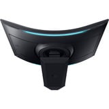 SAMSUNG S55CG97WNU Mini LED Odyssey Ark G97NC 55" 4K UHD Moniteur gaming incurvé  Noir, 165 Hz, HDMI, DisplayPort, USB, Audio, WLAN, AMD FreeSync, Tizen