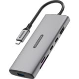 Sitecom Adaptateur multiport USB-C 5 en 1, Station d'accueil Gris