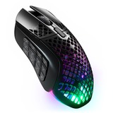 SteelSeries Aerox 9 souris Ambidextre RF Sans fil + Bluetooth Optique 18000 DPI, Souris gaming Noir, Ambidextre, Optique, RF Sans fil + Bluetooth, 18000 DPI, 1 ms, Noir