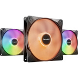 be quiet! Light Wings LX PWM 140mm Inversé ventilateurs de boîtier RGB  Noir, 3 pièces, 140 x 140 x 25 mm