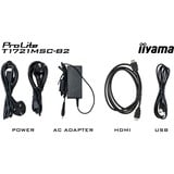 iiyama ProLite T1721MSC-B2 17" Moniteur tactile Noir, 1x HDMI, 1x VGA, 1x USB-A