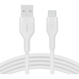 Belkin Câble BOOSTCHARGE Flex USB-A/USB-C Blanc, 1 mètre