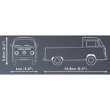COBI Volkswagen T2a Pickup truck, Jouets de construction Gris, Échelle 1:35