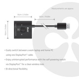 Club 3D CSV-1009, Switch de DisplayPort Noir