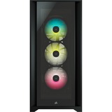 Corsair iCUE 5000X RGB, Boîtier PC Noir, 2x USB-A | 1x USB-C | RGB | Tempered Glass