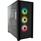 Corsair iCUE 5000X RGB, Moyen tour Noir, 2x USB-A 3.2 (5 Gbit/s), USB-C 3.2 (5 Gbit/s), Audio, Window-kit