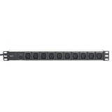 Digitus Multiprise 19" C13 avec profilé en aluminium 1U Noir/en aluminium, 10x prises