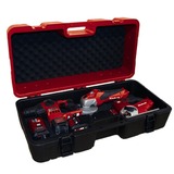 Einhell E-Box L70/35 Noir, Rouge mousse, Boîte à outils Rouge/Noir, Noir, Rouge, mousse, Résistant aux rayures, Anti-éclaboussures, 700 mm, 250 mm, 350 mm