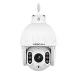 Foscam SD8P, caméra de sécurité extérieure PTZ WiFi bi-bande 4K/8MP, Module CA Blanc