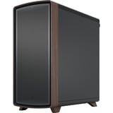 Fractal Design Summit Black Solid boîtier midi tower Noir/bois | 2x USB-A | 1x USB-C