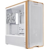 Lian Li LANCOOL 217 boîtier midi tower Blanc/bois | 2x USB-A | 1x USB-C | Window