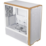 Lian Li LANCOOL 217 boîtier midi tower Blanc/bois | 2x USB-A | 1x USB-C | Window