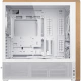 Lian Li LANCOOL 217 boîtier midi tower Blanc/bois | 2x USB-A | 1x USB-C | Window