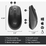 Logitech M190, Souris Noir, 1000 dpi