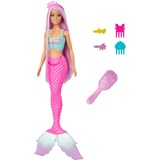 Barbie - Poupée sirène avec 18 cm de cheveux fantaisie