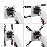 Neomounts ACE gaming DS70-256RD1 Bras de moniteur gaming, Support de moniteur Rouge/Noir, Ressort à gaz, Topfix, butée à 180°