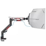 Neomounts ACE gaming DS70-256RD1 Bras de moniteur gaming, Support de moniteur Rouge/Noir, Ressort à gaz, Topfix, butée à 180°