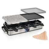 Princess 162635 Appareil à raclette - Stone and Grill Deluxe 8 Acier inoxydable