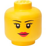 Room Copenhagen R.C. LEGO STorage Head Girl large, Boîte de rangement Jaune