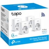 TP-Link Tapo P110 4-pack, Switch socket Blanc