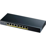 Zyxel 8-port GbE Smart Managed PoE, Switch Noir