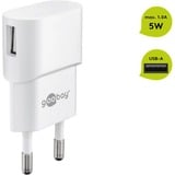 goobay 5W USB-A chargeur Blanc, 1x USB-A