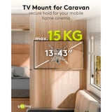 goobay Goobay TV Wall Mount Caravanl sl 33-109, Support mural Argent