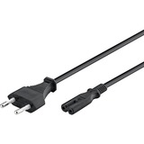 goobay Prise Euro > C7, Câble Noir, 1,8 mètre