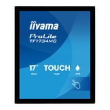 iiyama ProLite TF1734MC-B8X, Affichage public Noir, VGA, HDMI, DisplayPort, Touch