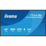 iiyama iiya 43 L LH4366UHSB-B1AG 60Hz 4K VA, Affichage public Noir