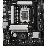 ASRock B860M-X carte mère socket 1851 Noir/Argent, RAID, 2.5 Gb-LAN, Sound, µATX
