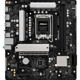 ASRock B860M-X carte mère socket 1851 Noir/Argent, RAID, 2.5 Gb-LAN, Sound, µATX