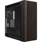 ASUS ProArt PA602 Wood Edition Retro Brown - Tempered Glass Panel boîtier big tower Marron/bois | 4x USB-A | 1x USB-C | Verre Trempé