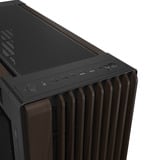 ASUS ProArt PA602 Wood Edition Retro Brown - Tempered Glass Panel boîtier big tower Marron/bois | 4x USB-A | 1x USB-C | Verre Trempé