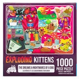 Asmodee Exploding Kittens - The dreams and nightmares of a dog, Puzzle 1000 pièces