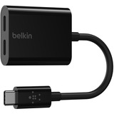 Belkin Connecter l'adaptateur audio et de charge USB-C Noir