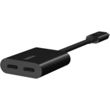 Belkin Connecter l'adaptateur audio et de charge USB-C Noir