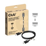 Club 3D DisplayPort 2.1 Bi-Directionnel Certifié VESA DP80, Câble 1,6 mètre
