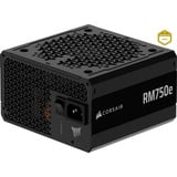 Corsair RM750e (2024) alimentation  modulaire 750 watt Noir, 1x 12V-2x6, 1x PCIe