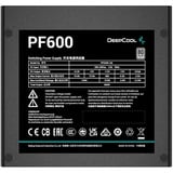 DeepCool PF600 alimentation 600 watt Noir, 4x PCIe