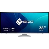 EIZO EV3895-WT 37.5" Moniteur incurvé  Blanc, 2x HDMI, DisplayPort, 4x USB-A 3.2 (5 Gbit/s), USB-C, RJ-45