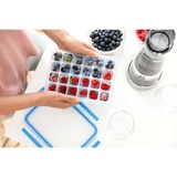 Emsa Bac de fraîcheur Clip & Close 3,7 L, Boîte Transparent/Bleu, rectangulaire, avec bac de récupération