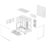 Fractal Design Fractal Design Pop 2 Vision RGB boîtier midi tower Blanc | 1x USB-A | 1x USB-C | RGB | Verre Trempé