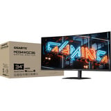 GIGABYTE MO34WQC36 QD-OLED 34" Moniteur UltraWide gaming incurvé  Noir, 2x HDMI, DisplayPort, USB-A, USB-B, USB-C, 360 Hz