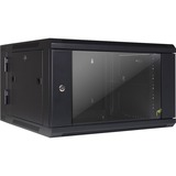Inter-Tech SMB-6606 6U Rack monté sur le mur Noir, Armoire informatique Noir, Rack monté sur le mur, 6U, 40 kg, Verrouillage des touches, 20 kg, Noir