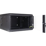 Inter-Tech SMB-6606 6U Rack monté sur le mur Noir, Armoire informatique Noir, Rack monté sur le mur, 6U, 40 kg, Verrouillage des touches, 20 kg, Noir