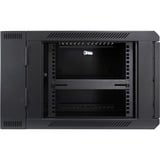 Inter-Tech SMB-6606 6U Rack monté sur le mur Noir, Armoire informatique Noir, Rack monté sur le mur, 6U, 40 kg, Verrouillage des touches, 20 kg, Noir