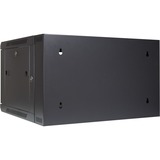 Inter-Tech SMB-6606 6U Rack monté sur le mur Noir, Armoire informatique Noir, Rack monté sur le mur, 6U, 40 kg, Verrouillage des touches, 20 kg, Noir